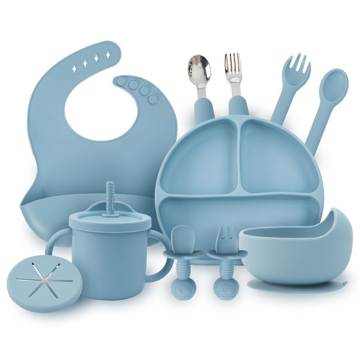 Food-Grade Silicone Feeding & Toddler Sets
